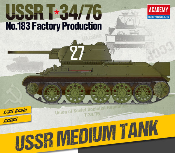 1/35 USSR T-34/76 No.183 Factory Production