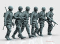 Paracadutisti Americani WWII in Movimento