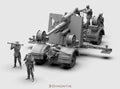 Flak 88 mm 36/37 con Equipaggio WWII