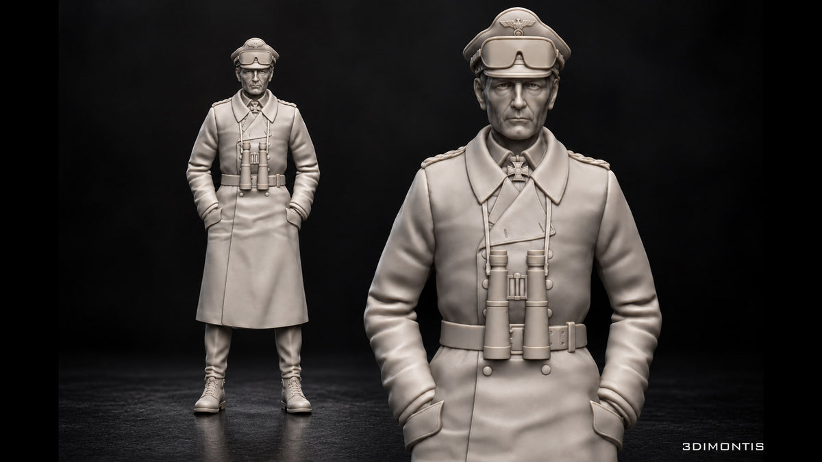Feldmaresciallo Erwin Rommel – Figurino in Resina 1:35