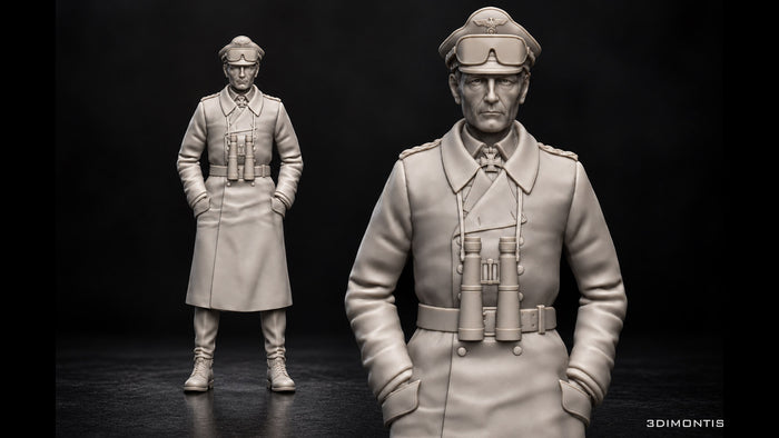 Feldmaresciallo Erwin Rommel – Figurino in Resina 1:35