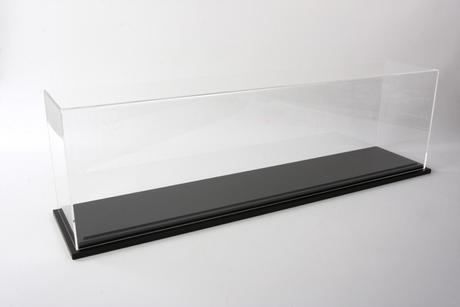 Vetrinetta Navi con Base Legno 83x17x24