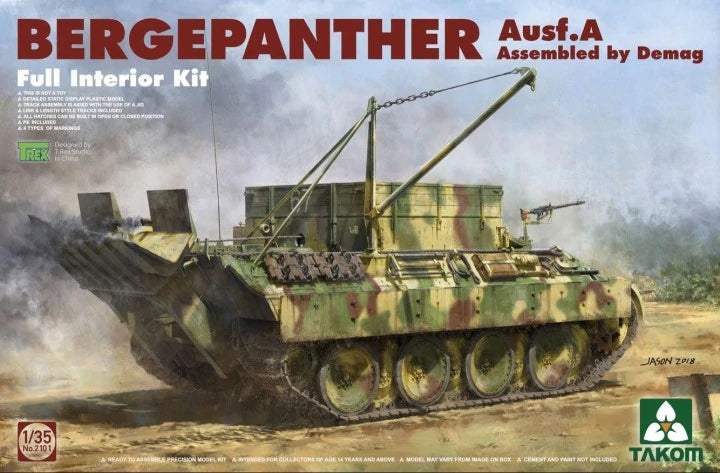 1/35 Bergepanther Ausf.A Assembled by Demag production w/full interior