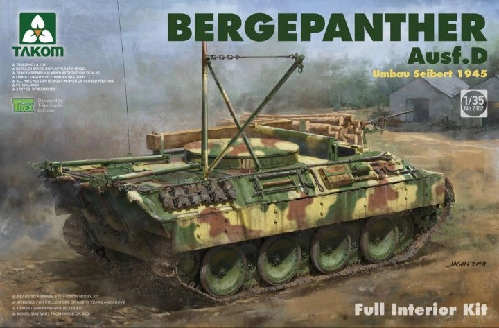 1/35 Bergepanther Ausf.D Umbau Seibert 1945 production w/full interior