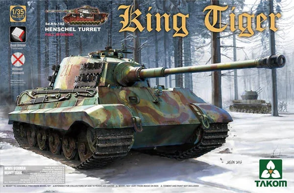 1/35 WWII German Heavy Tank Sd.Kfz.182 King Tiger Henschel Turret w/interior