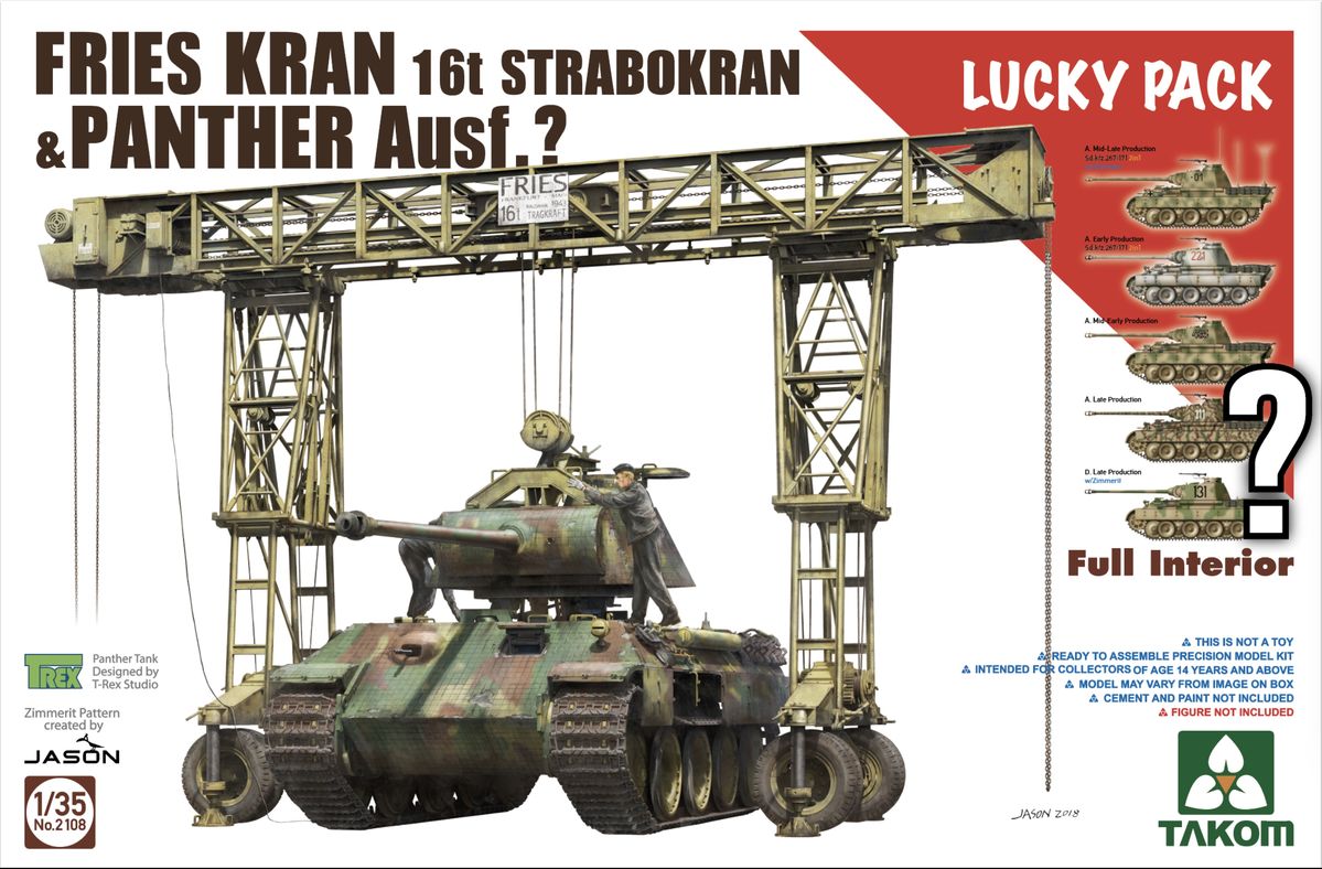 1/35 FRIES KRAN 16t Strabokran1943/44 w.Panther