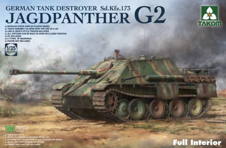 1/35 Jagdpanther G2 German Tank Destroyer Sd. Kfz.173 w/full interior kit