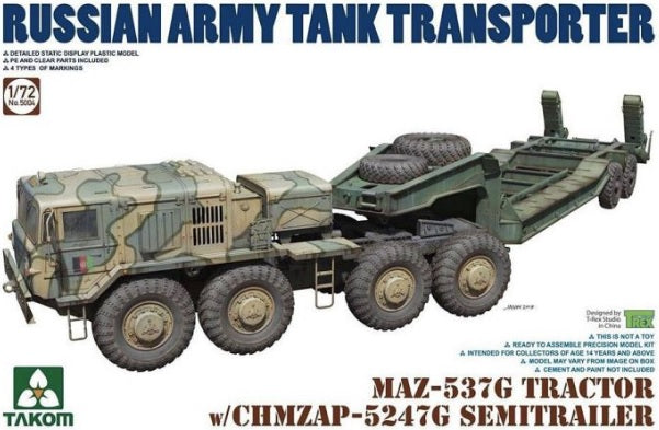 1/72 MAZ-537G Tractor w/CHMZAP-5247G SEMITRRAILER