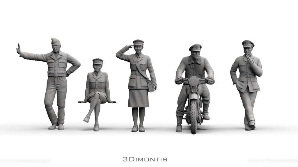 Ufficiali Britannici con Moto BSA WWII