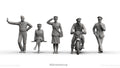 Ufficiali Britannici con Moto BSA WWII