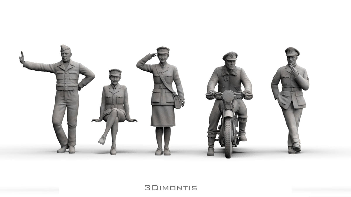 Ufficiali Britannici con Moto BSA WWII