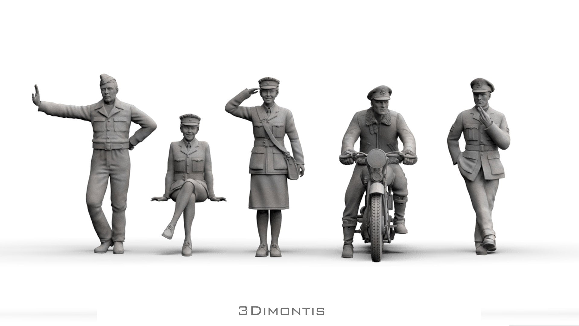 Ufficiali Britannici con Moto BSA WWII