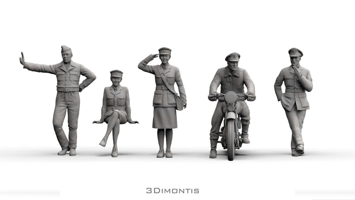 Ufficiali Britannici con Moto BSA WWII