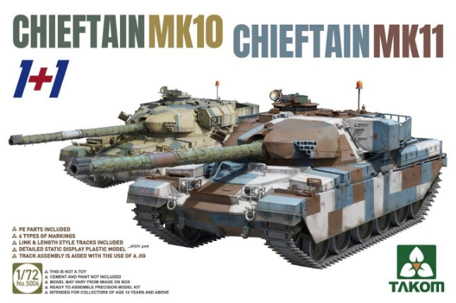 1/72 CHIEFTAIN MK11+CHIEFTAIN MK10 (1+1)