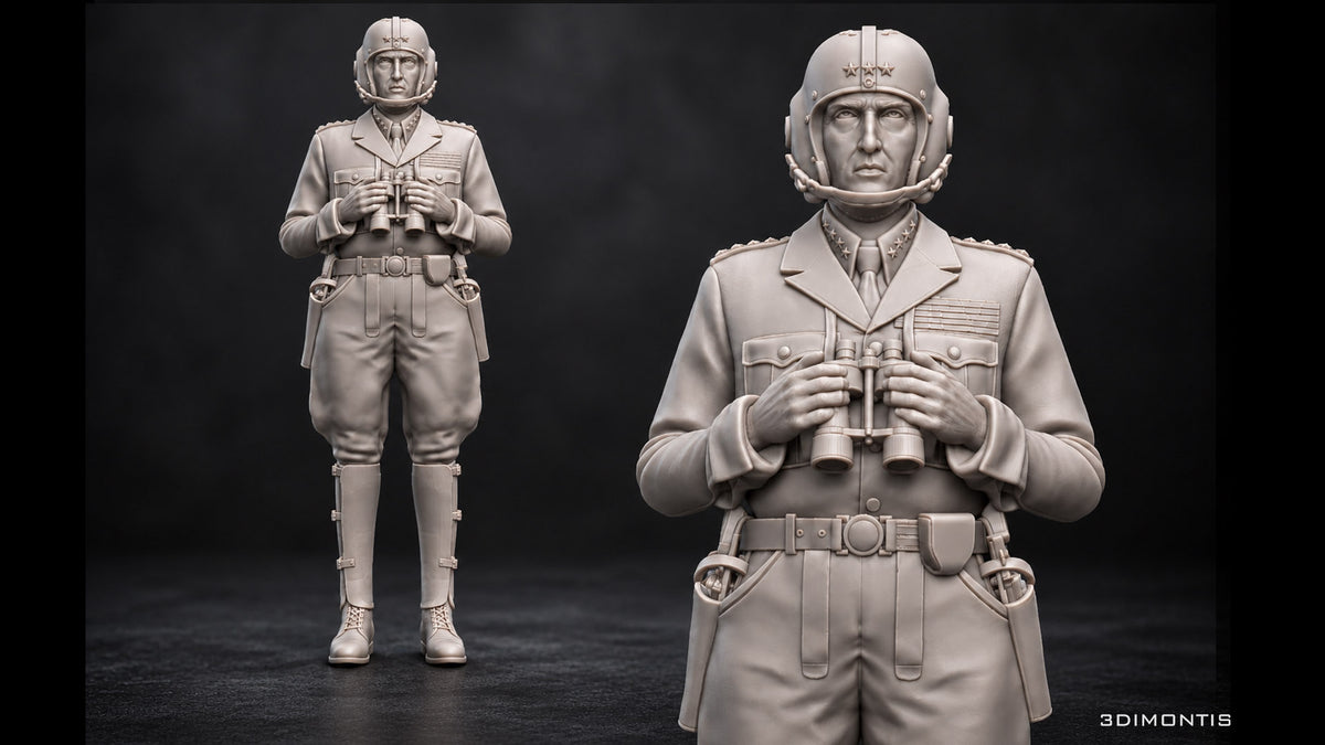 Generale George S. Patton – Figurino in Resina 1:35