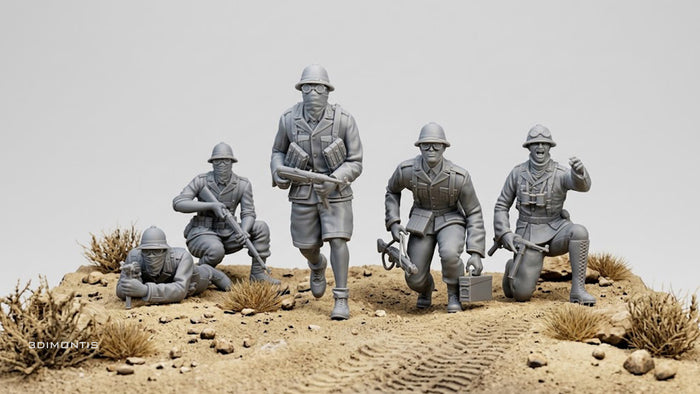 Soldati Afrika Korps – Figurini in Resina 1:35