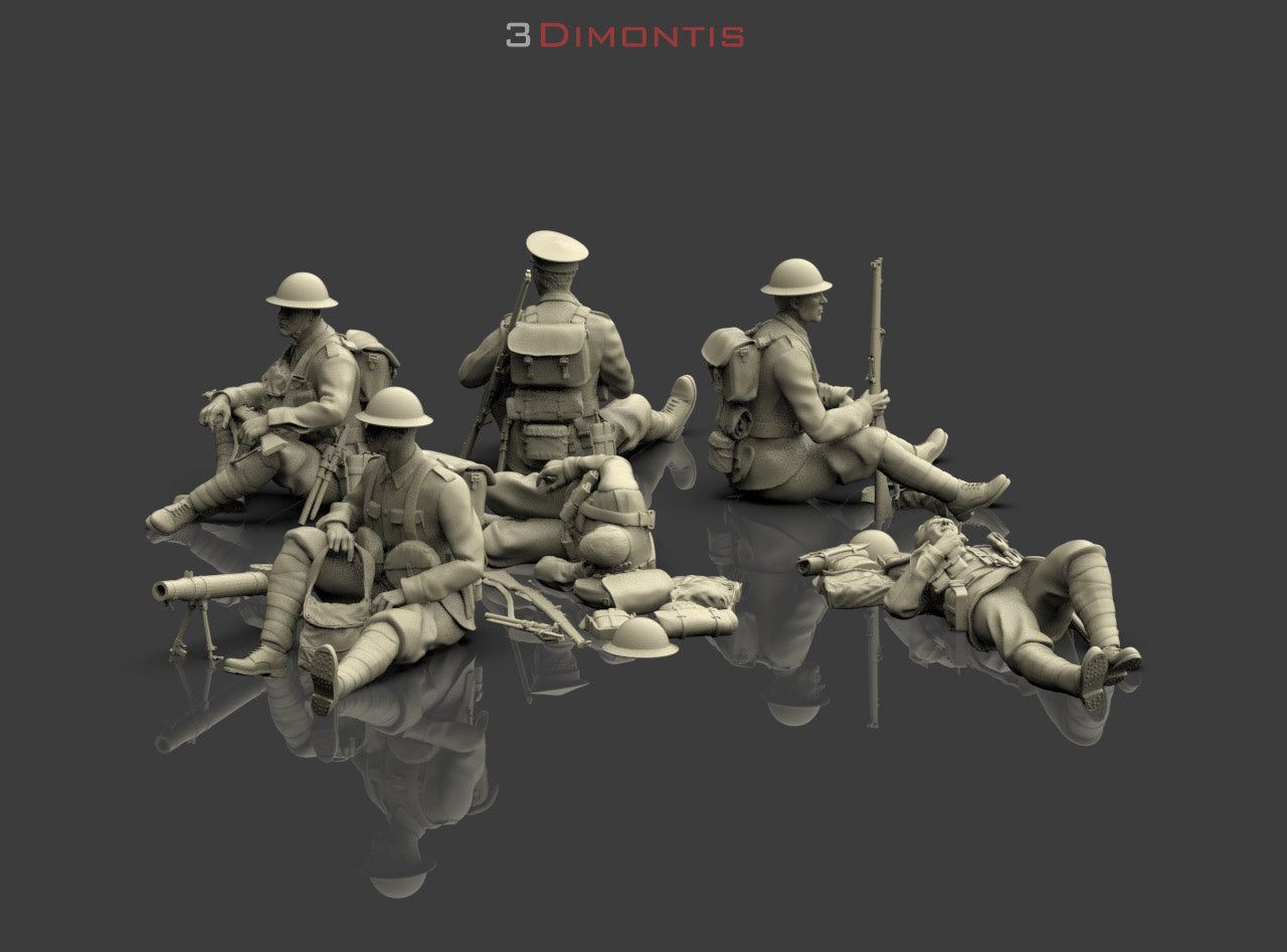 Fanteria Britannica WWI a Riposo