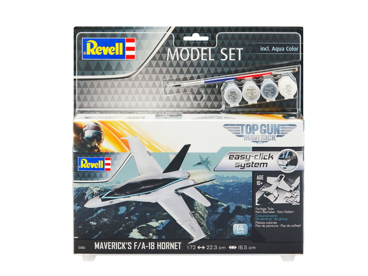 1/72 Model Set Maverick's F/A-18 Hornet Top Gun (Easy-Click System)
