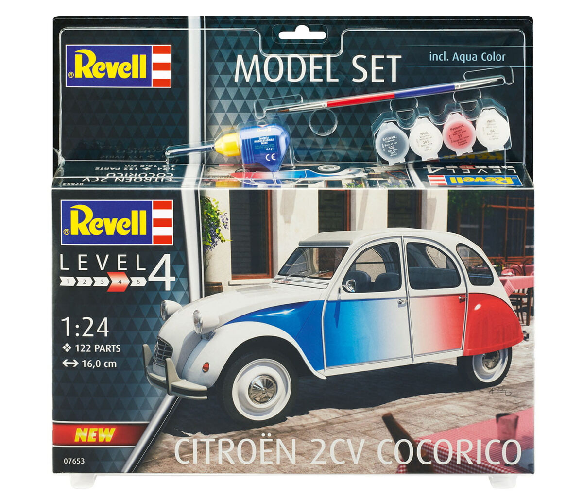 1/24 Model Set Citroen 2 CV Coccorico