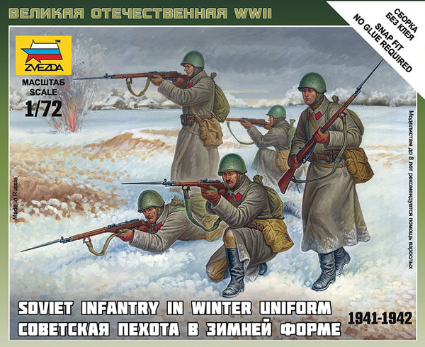 1/72 Soviet Infantry in Winter Uniform 1941-1942