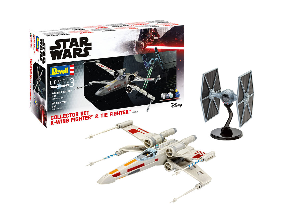 1/57 1/65 Collector Set X-Wing Fighter & TIE Fighter