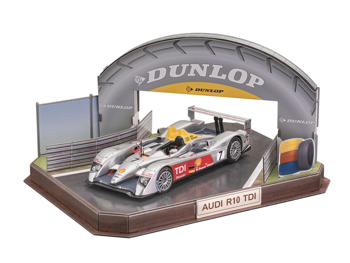 1/24 Gift Set "Le Mans" Audi R10 TDI + 3D Puzzle Diorama