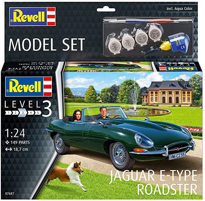 1/24 Model Set Jaguar E-Type Roadster