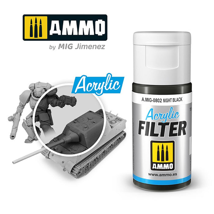 ACRYLIC FILTER Night Black - 15ml
