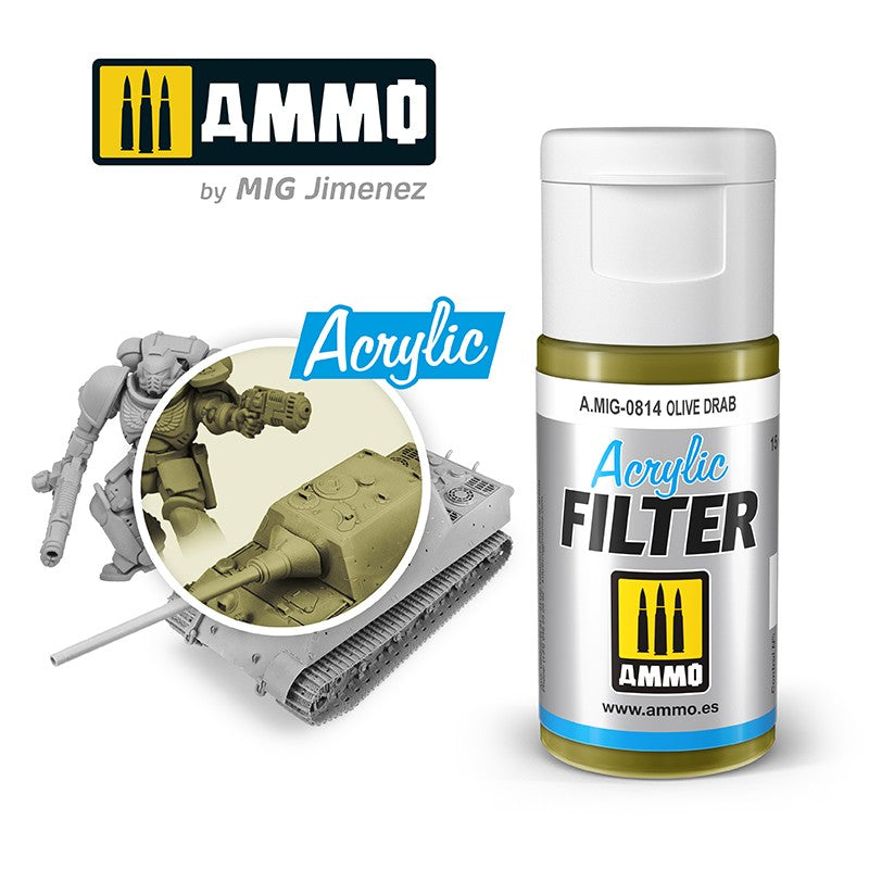 ACRYLIC FILTER Olive Drab - 15ml