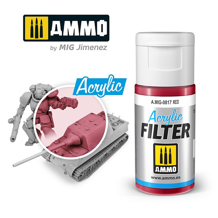 ACRYLIC FILTER Red - 15ml