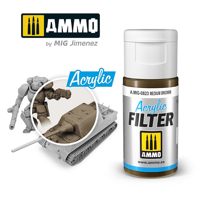 ACRYLIC FILTER Medium Brown - 15ml