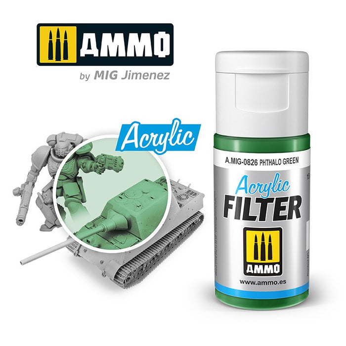 ACRYLIC FILTER Phthalo Green - 15ml