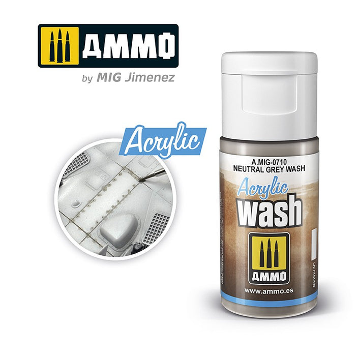 ACRYLIC WASH Neutral Grey Wash - 15ml