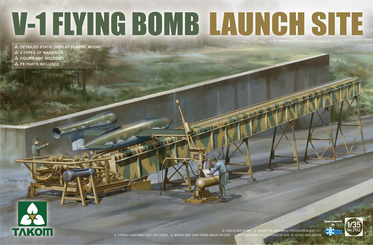 1/35 V-1 FLYING BOMB  LAUNCH SITE