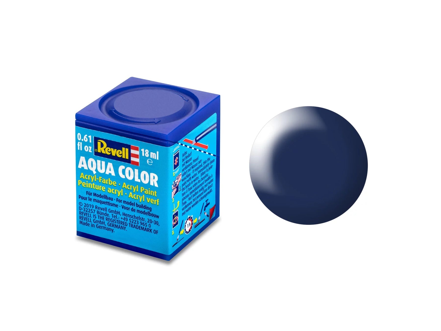 Aqua Color Dark Blue Silk 18ml