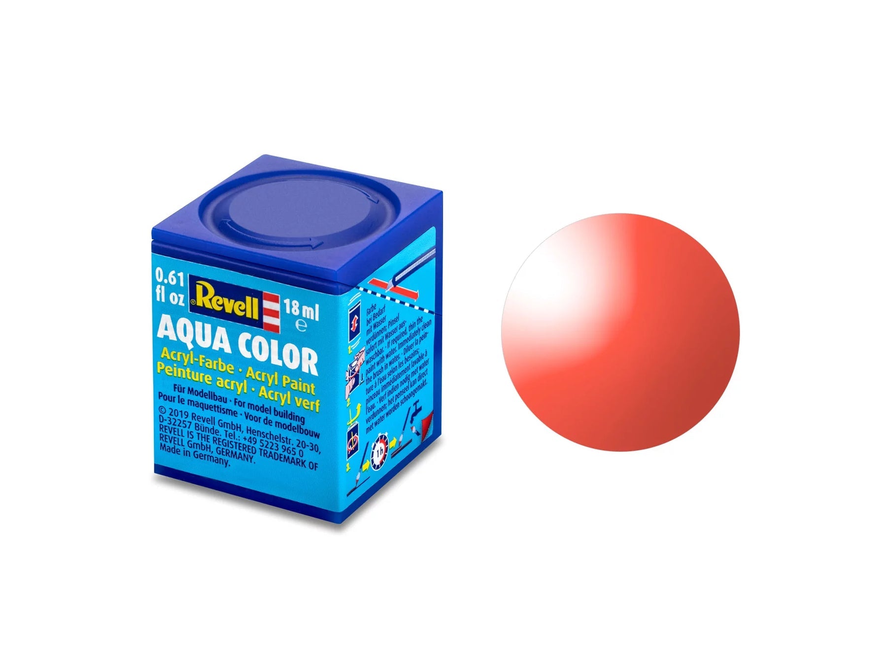 Aqua Color Red Clear 18ml