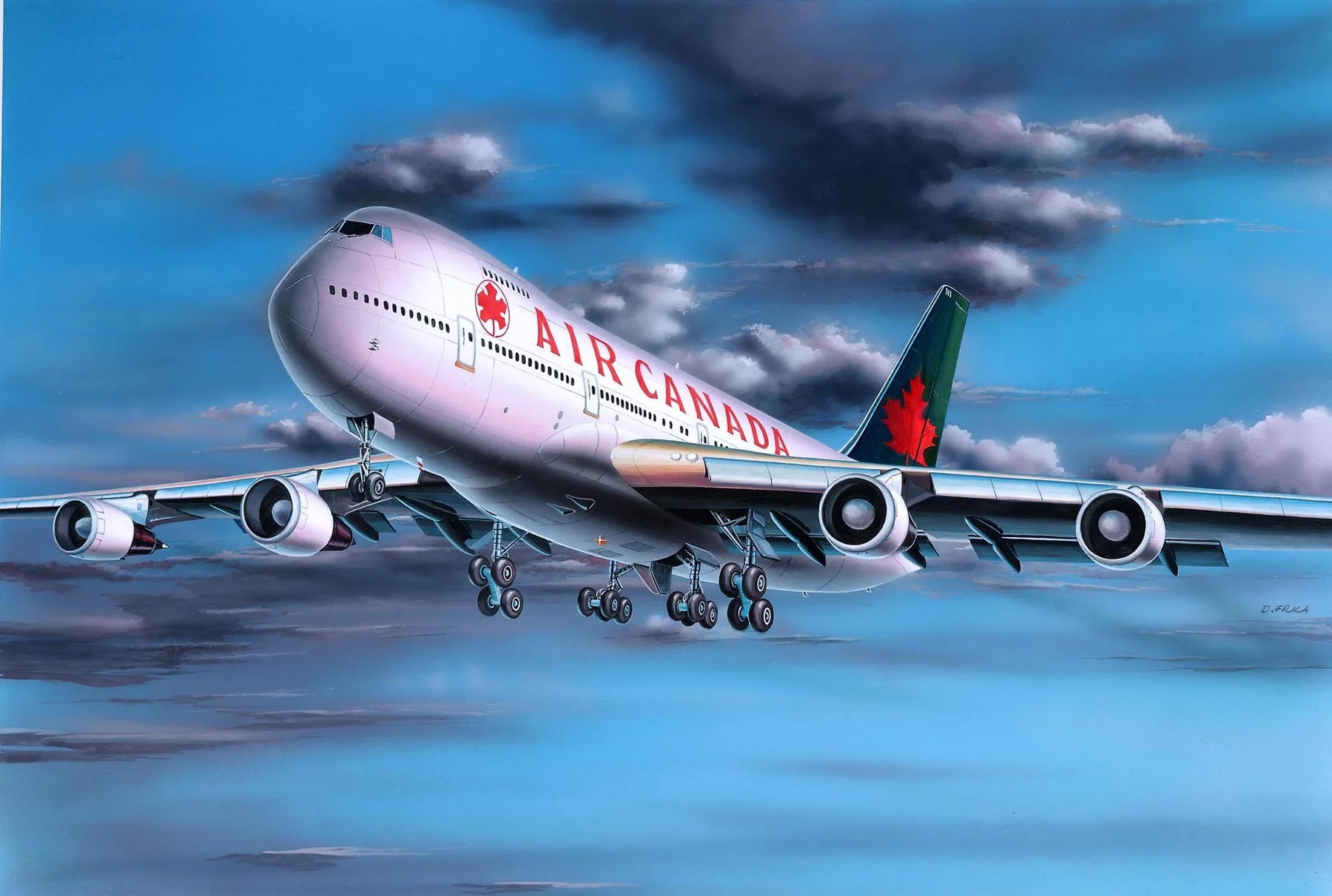 1/390 Boeing 747-200 Air Canada (Civil Aircraft)