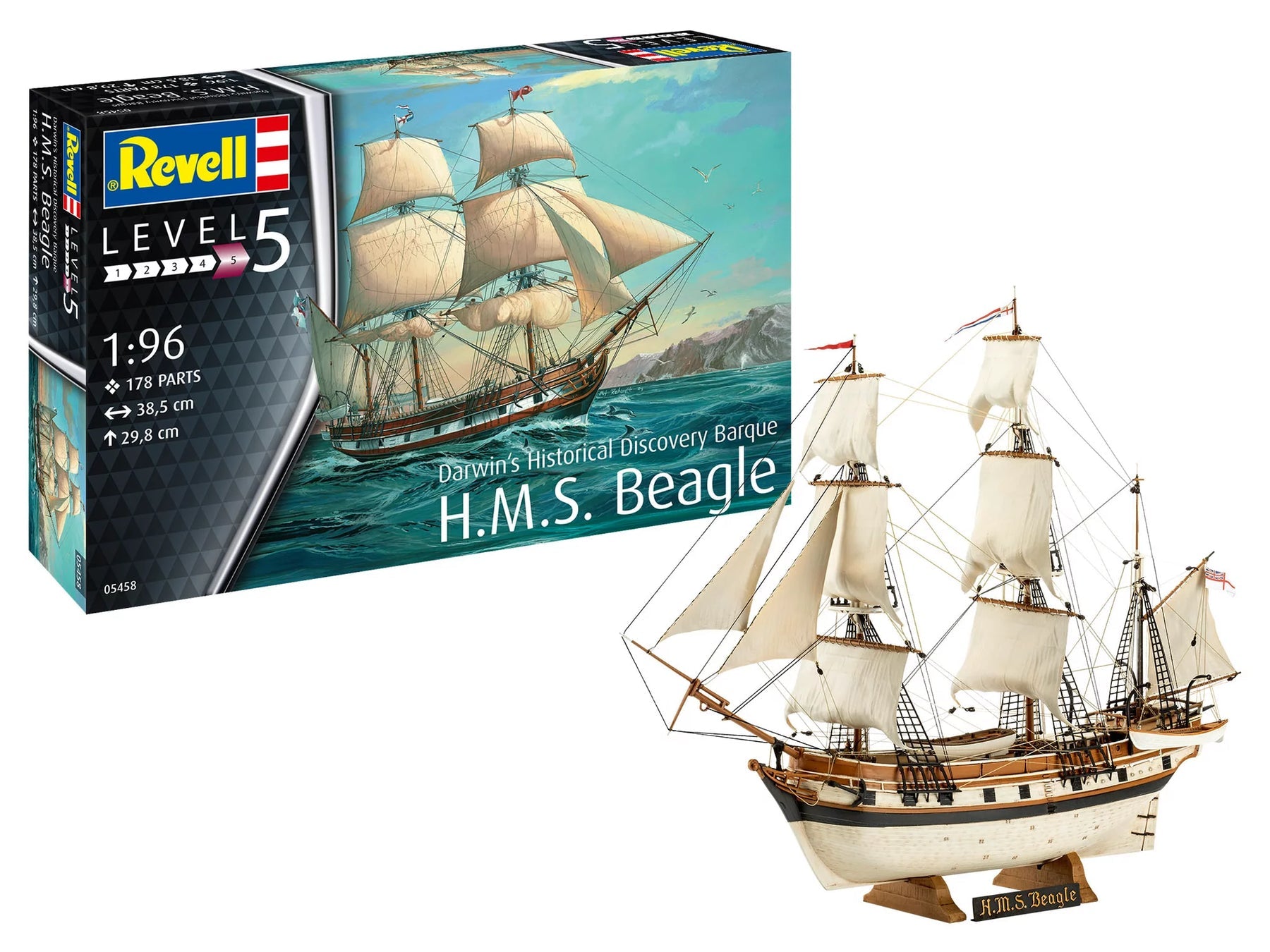 1/96 H.M.S. Beagle Darwin's Historical Discovery Barque