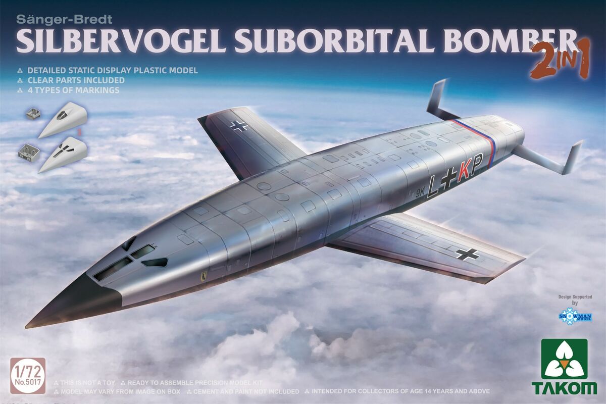 1/72 SILBERVOGEL SUBORBITAL BOMBER