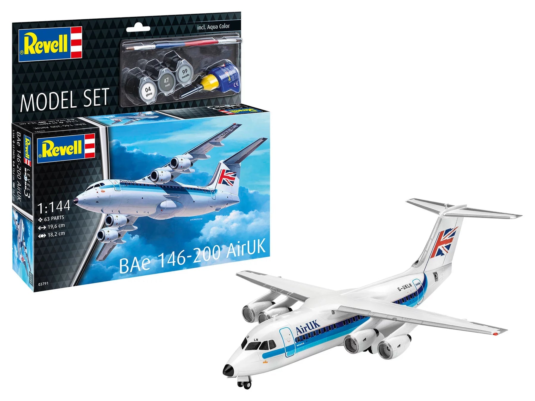 1/144 Model Set BAe 146-200 AirUK