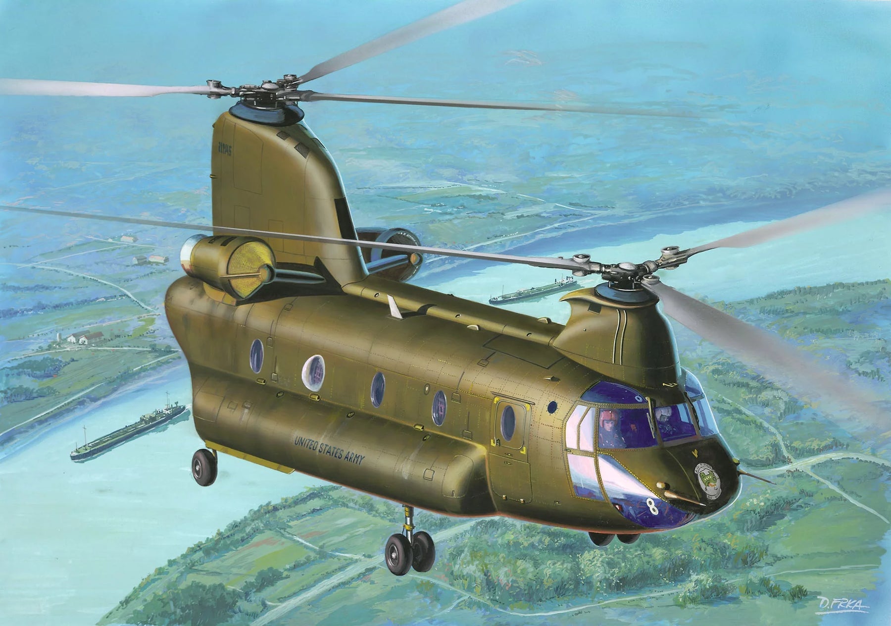 1/144 Model Set CH-47D Chinook