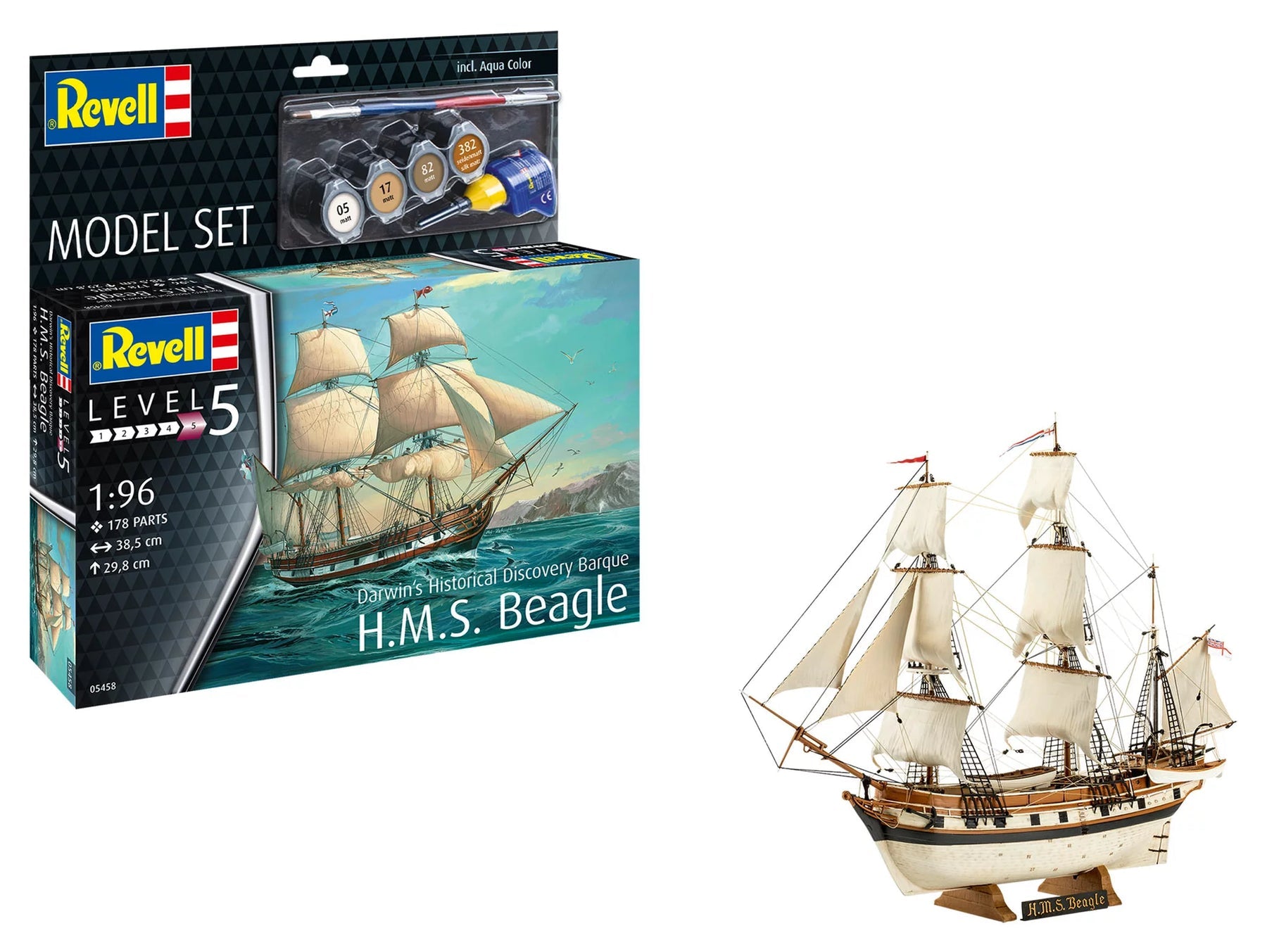 1/96 Model Set HMS Beagle Darwin's Historical Discovery Barque