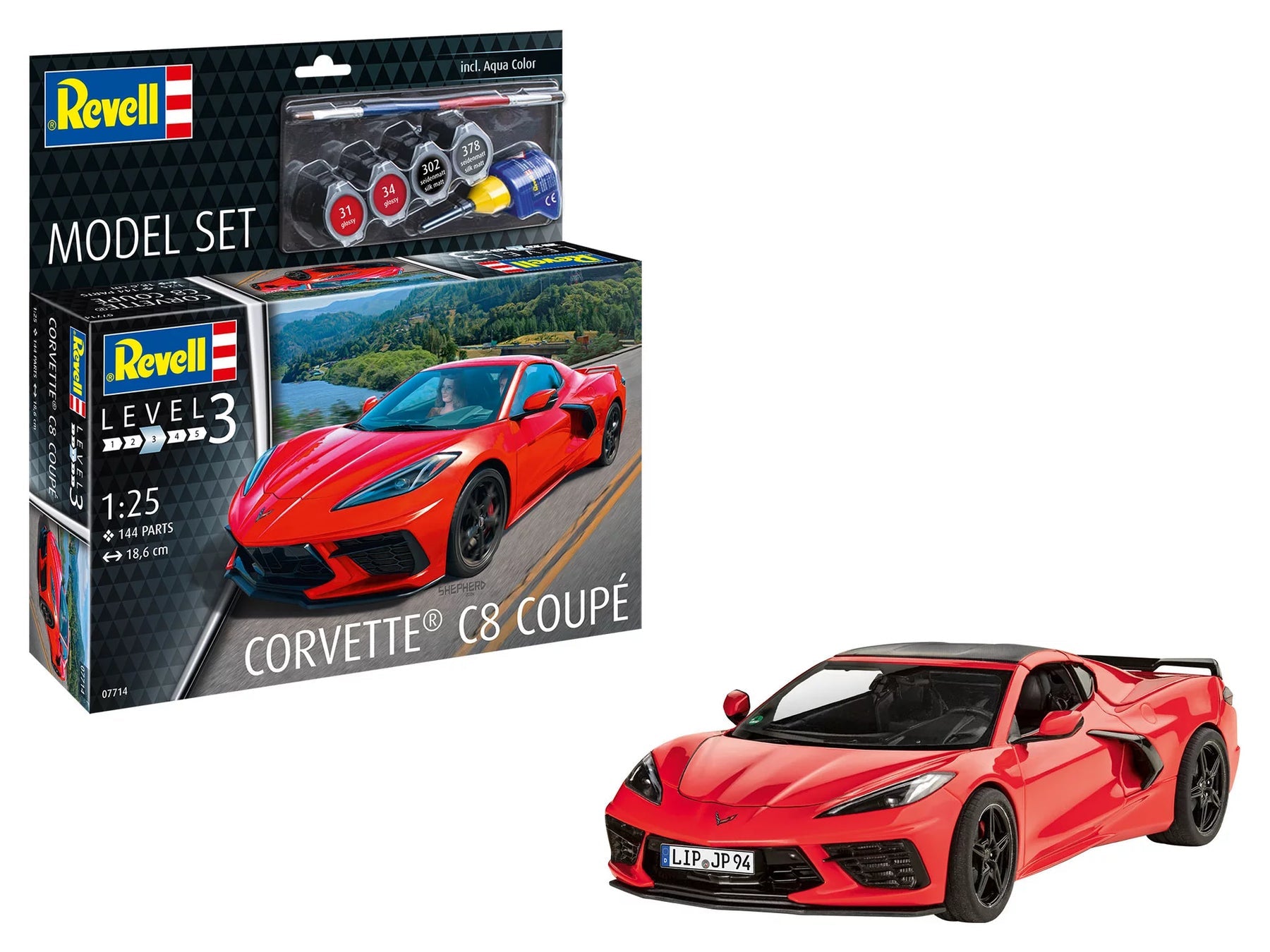 1/25 Model Set Corvette C8 Coupè