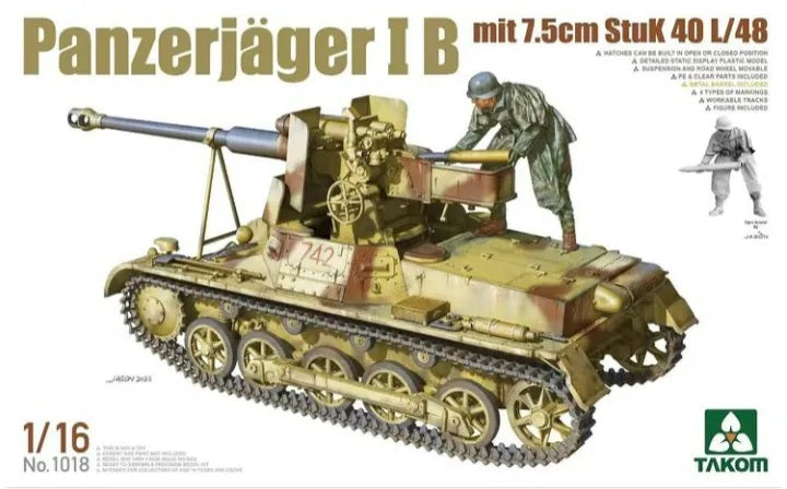 1/16 Panzerj ger I B mit 7,5cm StuK 40 L/48