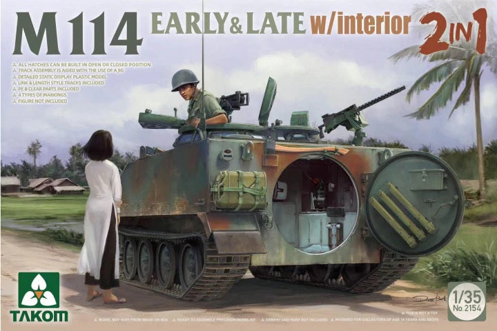 1/35 M114 EARLY & LATE w/interior 2in1