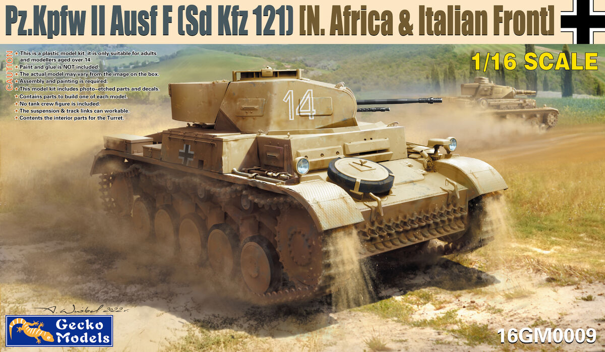 1/16 Pz.kpfw II (Sd.Kfz. 121) Ausf. F (North Africa & Italian Front)