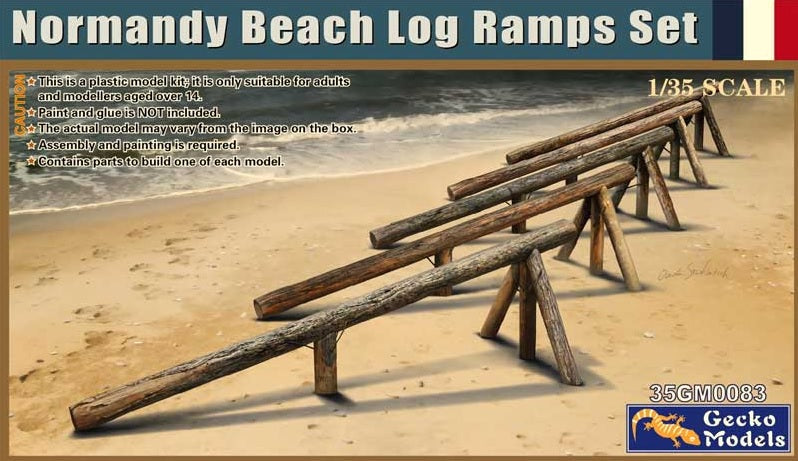 1/35 Normandy Beach Log Ramps Set Normandy Beach Log Ramps Set