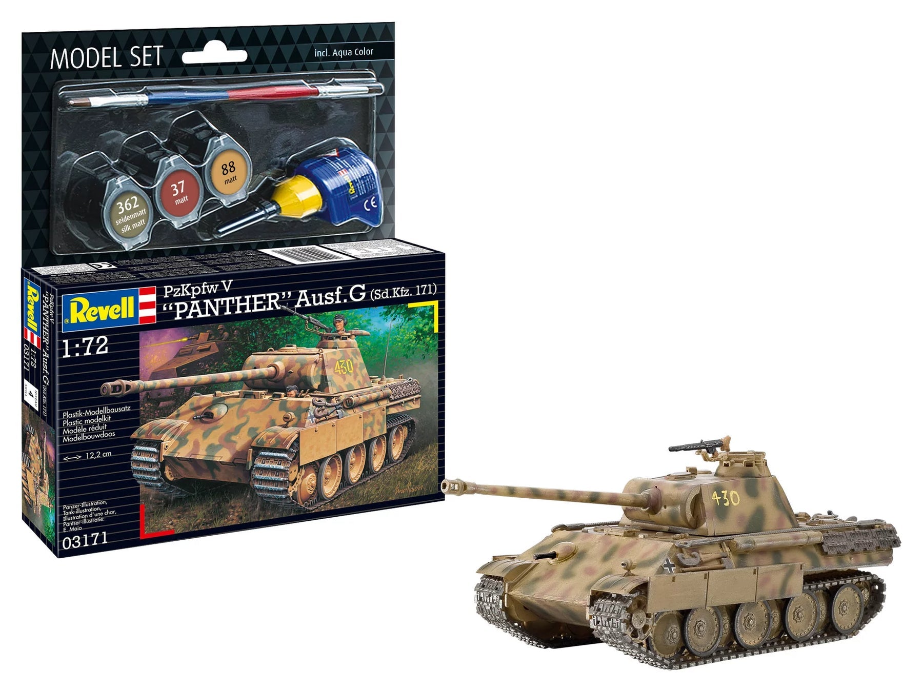 1/72 Model Set PzKpfw V "Panther" Ausf. G (Sd.Kfz.171)
