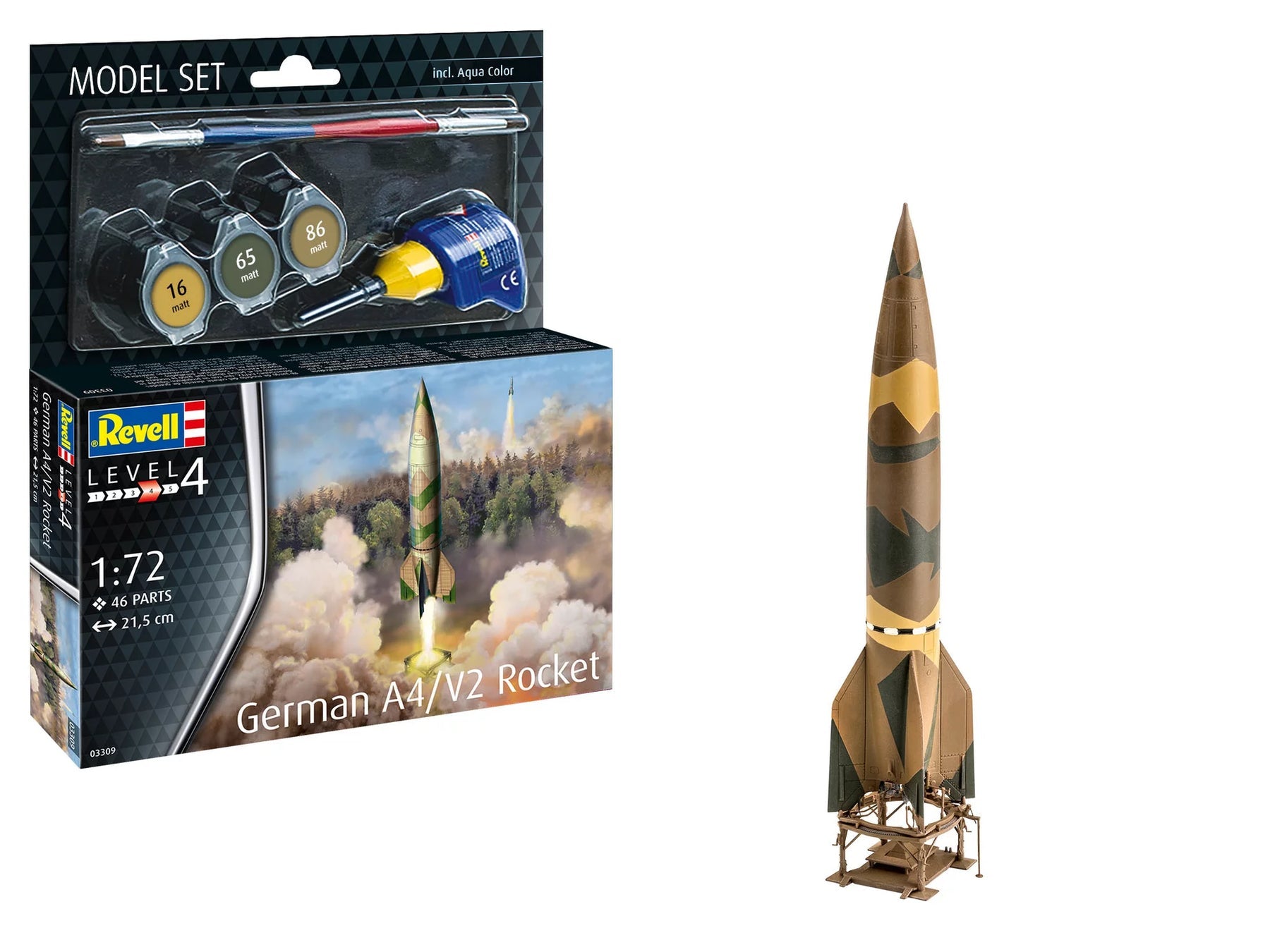 1/72 Model Set German A4/V2 Rocket