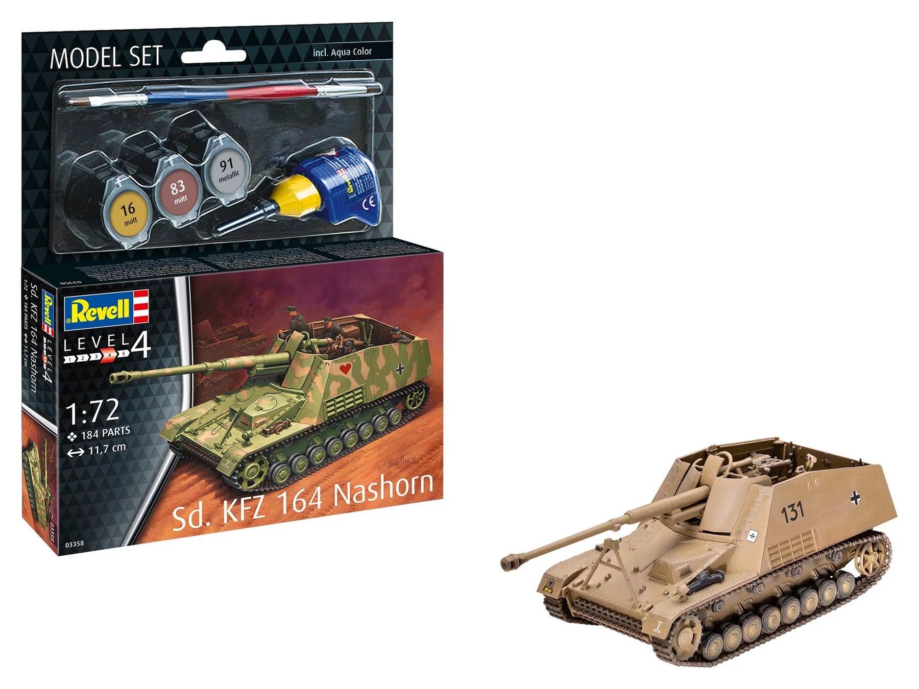 1/72 Model Set Sd.KFZ 164 Nashorn